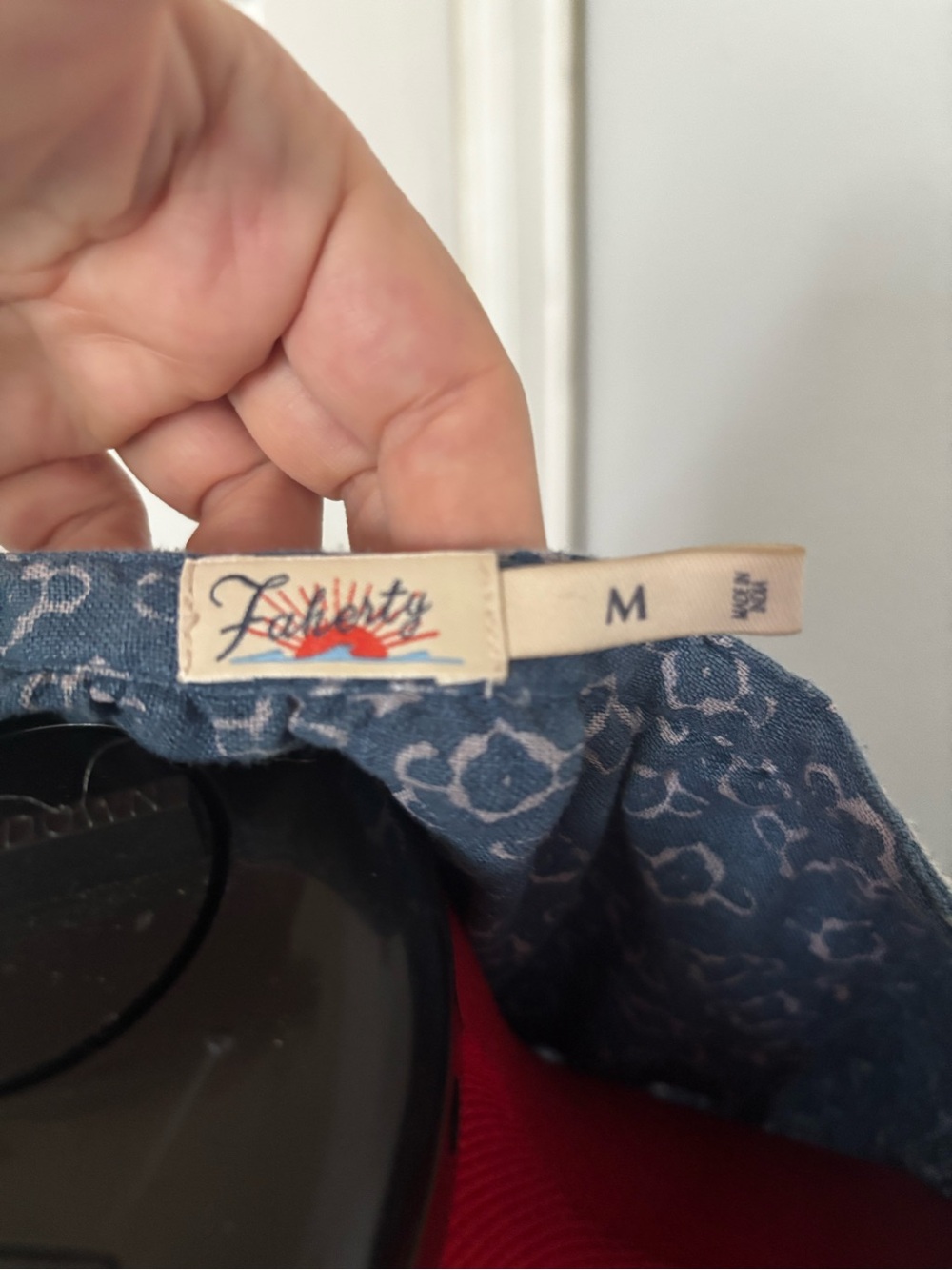 Faherty Blue Patterned Button-Front Dress - Picture 5 of 5